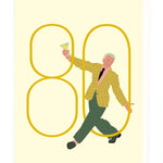 Men's Age 80 Birthday Card