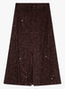Tailana Sequin Skirt - Chocolate