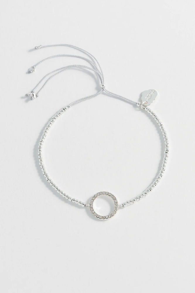 Louise CZ Circle Bracelet - Silver