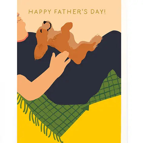 Sleeping on the Couch Father's Day Card