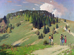 Hikers at Goodwood Downs - George Henry
