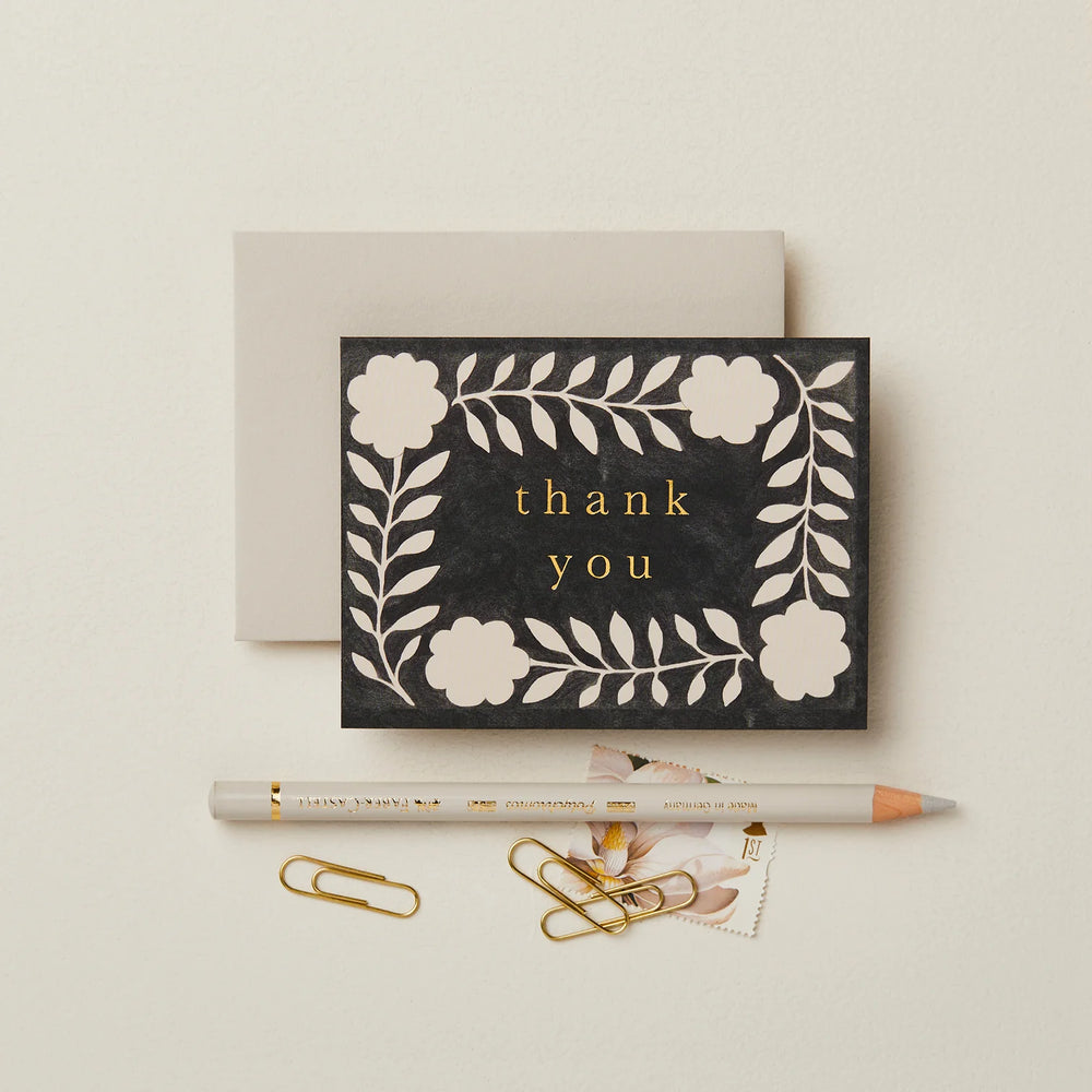 Ink Flora Thank You Card