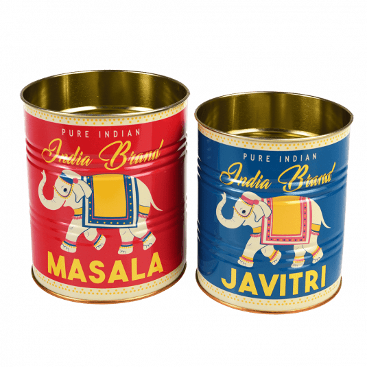 Marsala and Javitri Tins, Set of 2