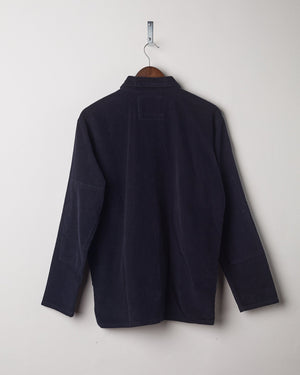 Men's Organic Buttoned Cord Overshirt - Midnight Blue