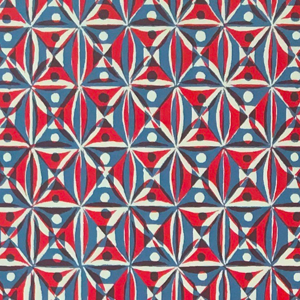 Kaleidoscope Paper - Red and Blue