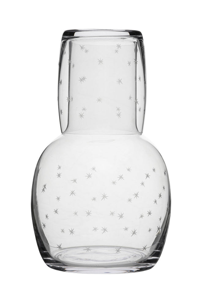 Carafe and Glass in Stars Design by 'The Vintage List'