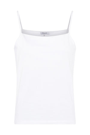 Essential Fitted Cami White Organic Cotton