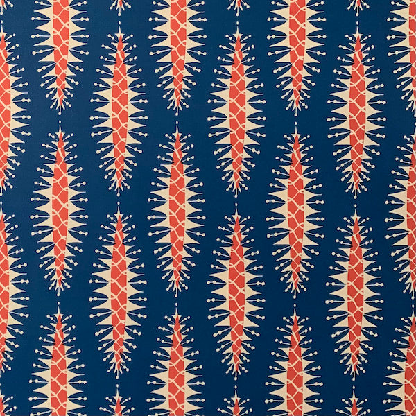 Pine Cone Paper - Blue and Red