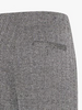 Kate Herringbone Long Trousers - Black/White