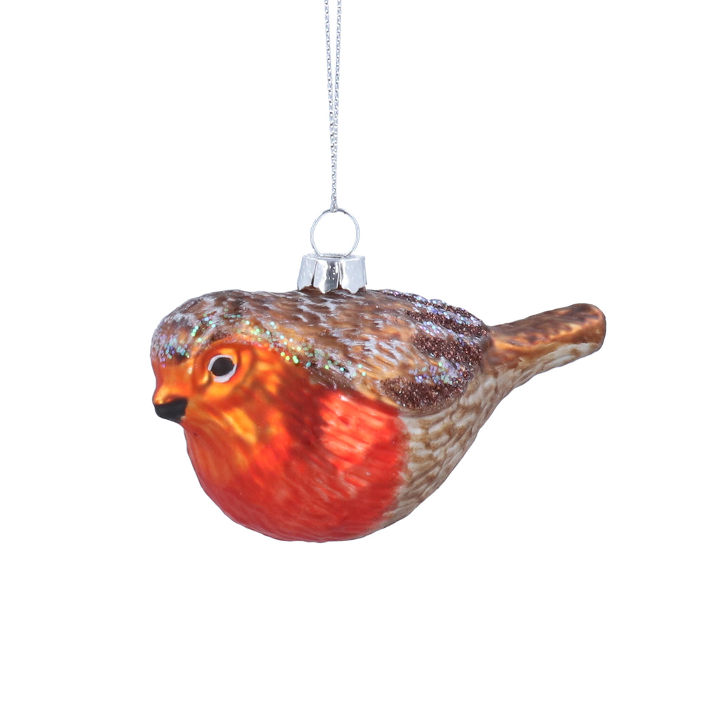 Robin Glass Decoration