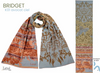 Letol Hand-Loomed Organic Cotton Scarf - Bridget Avocat Ciel