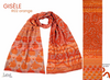 Letol Hand-Loomed Organic Cotton Scarf - Gisele Orange