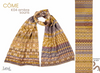 Letol Hand-Loomed Organic Cotton Scarf - Come Ambre Souris