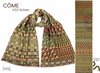 Letol Hand-Loomed Organic Cotton Scarf - Come Lichen