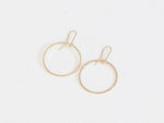 Alette Front Facing Circle Earrings - Gold