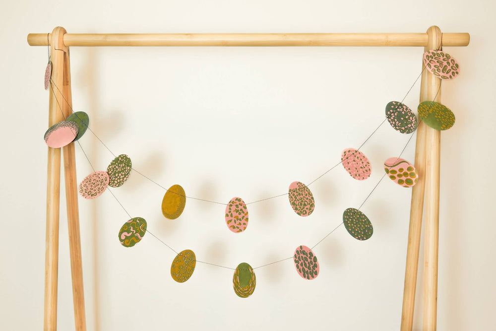 Pink Eggs Sewn Garland