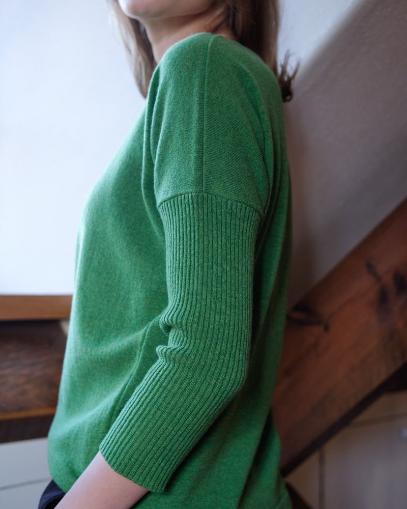 Hazel Relaxed Fit Jumper - Watercress