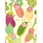 New Baby Card - Veggies