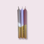 Dip Dye Luxury Candles - Dip Dye Bling Bling - October Skies - Set of 3