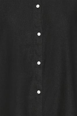 Linno Long Sleeve Linen Shirt - Black