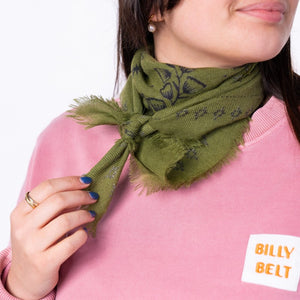 Women's 100% Wool Scarf Sasha - Khaki