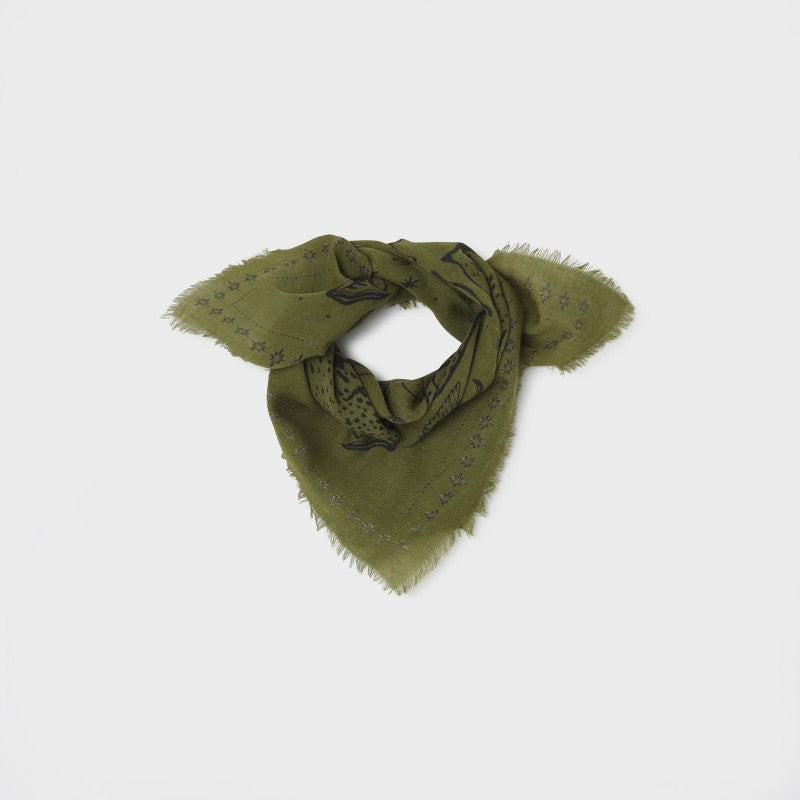 Women's 100% Wool Scarf Sasha - Khaki