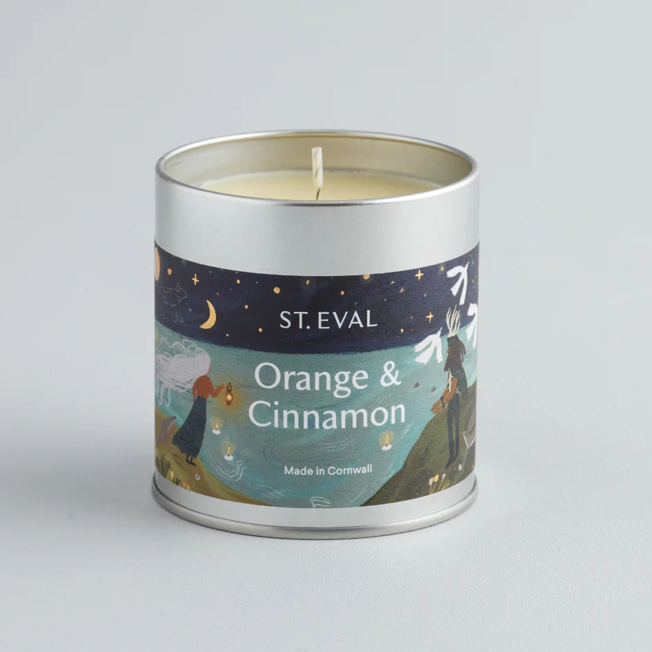 Orange & Cinnamon Christmas Scented Tin Candle