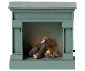 Fireplace, Mouse - Blue