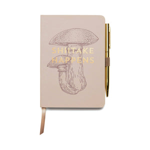 Vintage Sass Notebook+Pen - Shiitake Happens