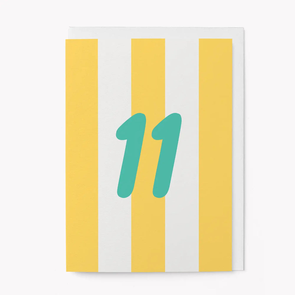 Age 11 Birthday Greetings Card