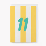 Age 11 Birthday Greetings Card