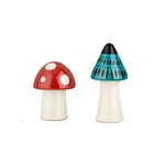 Hand-Made Ceramic Toadstool Salt and Pepper Shakers