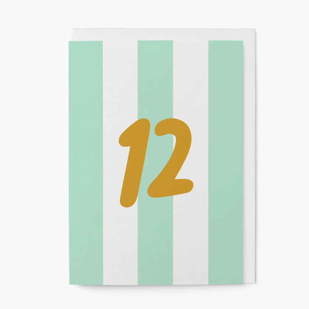 Age 12 Birthday Greetings Card