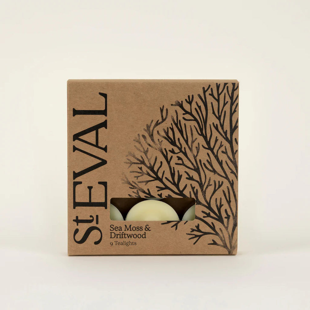 Sea Moss and Driftwood Scented Tea-Lights