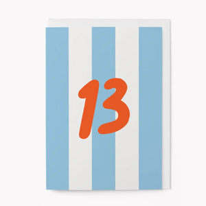 Age 13 Birthday Greetings Card