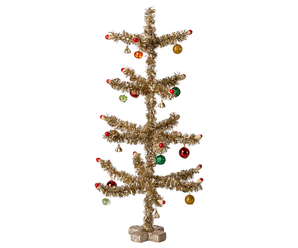 Christmas Tree - Gold - Red and Green Decoration