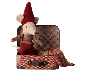 Christmas Mouse, Baby In Suitcase