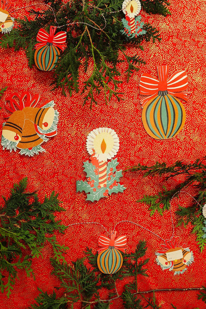 Bauble Die Cut Card - Jingle Bells Collection