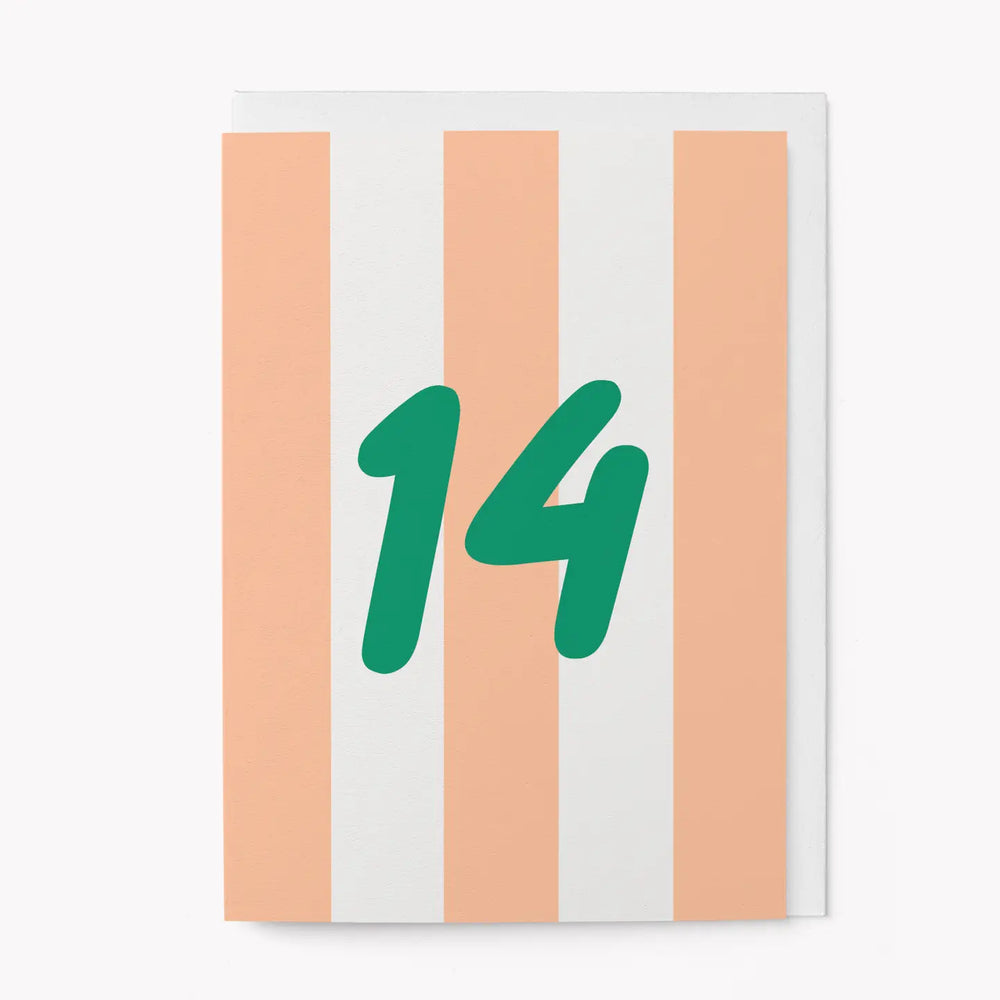 Age 14 Birthday Greetings Card