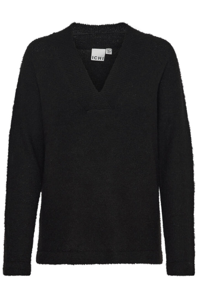 KAMARA  V Neck Pullover - Black