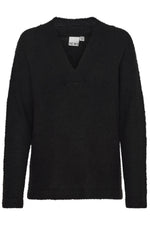 KAMARA  V Neck Pullover - Black