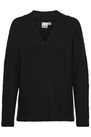 KAMARA  V Neck Pullover - Black