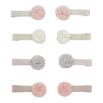 Mini Tulle Pom Pom Clips