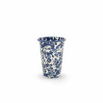 Enamel Splatter Tumbler - Navy and Cream 14oz