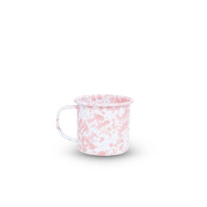 Enamel Splatter Cup - Pink and Cream 12oz