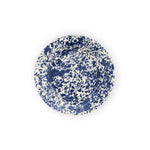 Enamel Splatter Dinner Plate - Navy and Cream