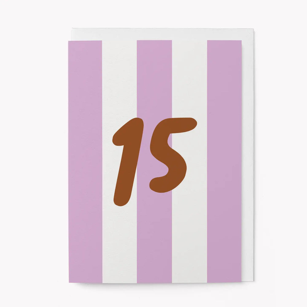 Age 15 Birthday Greetings Card
