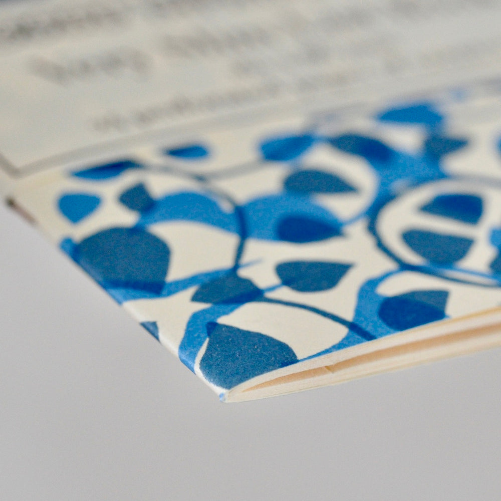 Very Slim List Book - Dappled Blue