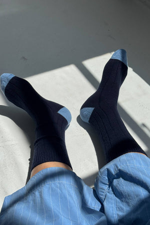 Extended Cashmere Classic Socks: Fawn