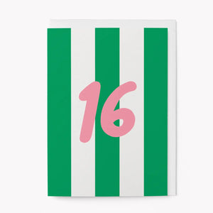 Age 16 Birthday Greetings Card